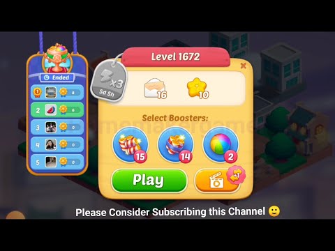 Matchington Mansion Level 1672, Level 1673 & Level 1674(Hard Level) - iOS/Android