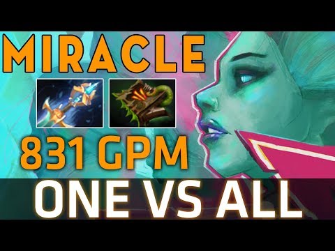 Dota 2 - Miracle- Death Prophet MID 7.07b - 831 GPM vs ALL