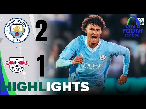 Manchester City U19 2-1 RB Leipzig U19 | UEFA YOUTH LEAGUE