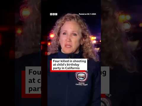 At least four people killed in mass shooting at a child's birthday party in California. #BBCNews