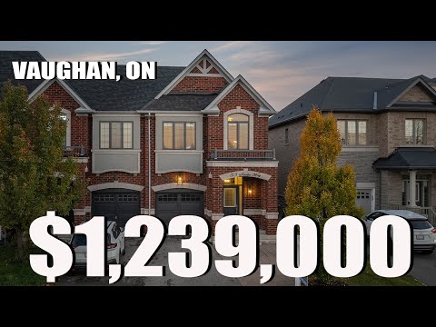 Extremely Well Kept, Gorgeous Looking End Unit Townhouse! $1.2 Million Dollar Vaughan Home For Sale!