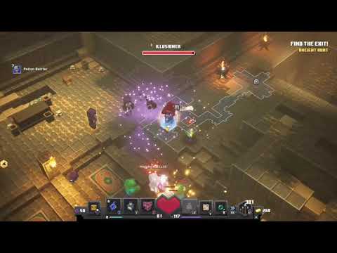 Fighting the elusive Illusioner in Minecraft Dungeons!