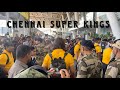 Chennai super kings departs to vizag  | CHENNAI AIRPORT | Dhoni