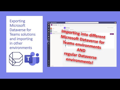 Exporting and importing Microsoft Dataverse for Teams solutions from Tomasz Poszytek