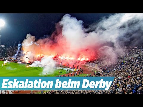 Vollbesetztes Stadion! 20.000 Fans ohne Mindestabstand rasten aus | Partizan Belgrad – Roter Stern