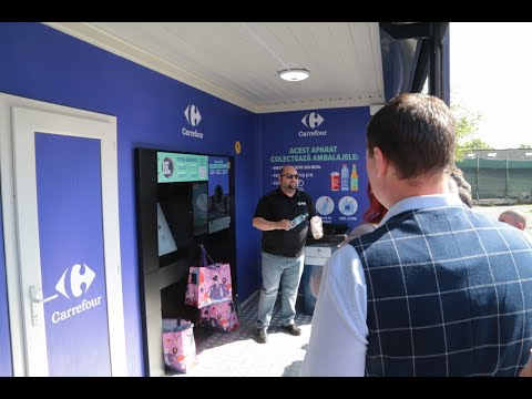 Compania Green Pack a montat un RVM de tip bulk la Carrefour Orhideea