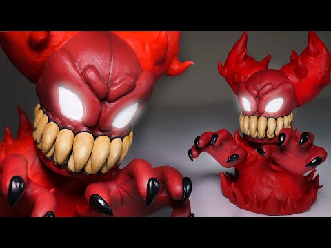 Tricky Phase 3 Sculpture ➤ Cosclay Polymer Clay Tutorial ★ Friday Night Funkin' + Madness Combat