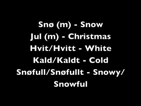 Norwegian Lesson 10 - Verbs and Winter