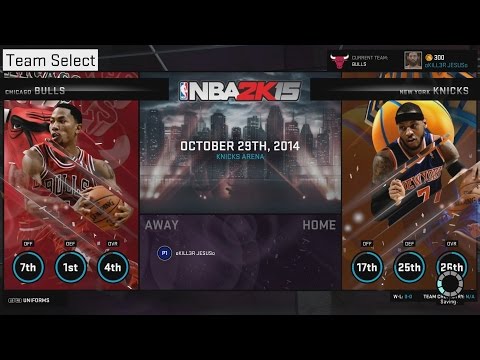 NBA 2K15 Gameplay - My League - Chicago Bulls vs New York Knicks Full Game