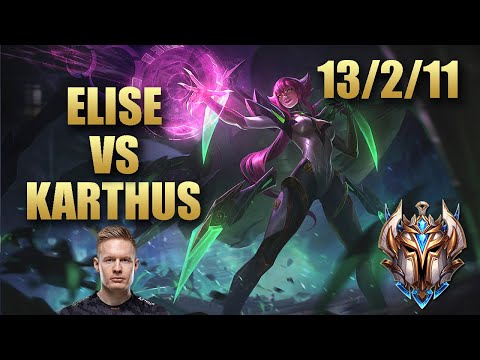 FNC Broxah Elise Jungle Vs Karthus- KR Challenger Patch 9.21