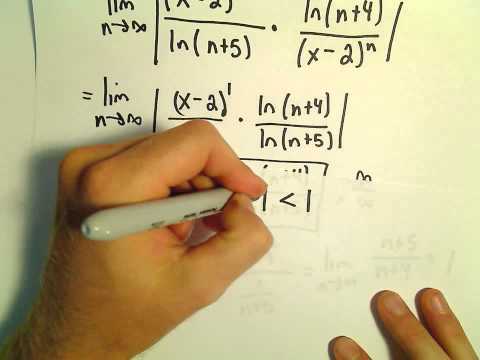 Interval and Radius of Convergence for a Series, Ex 6
