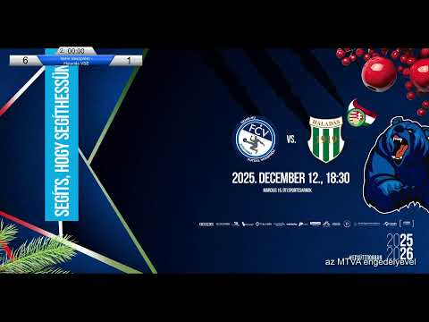 VEHIR.HU FUTSAL VESZPRÉM - HALADÁS VSE //2025.12.12// Élő közvetítés