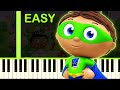 SUPER WHY THEME EASY Piano Tutorial