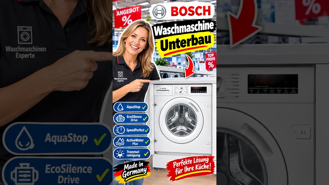 Bosch Waschmaschine Unterbau