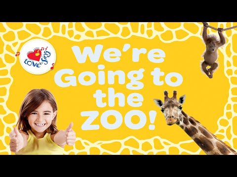 We're Going to the Zoo Lyrics | Kids Animal Action Song | Read & Sing Along