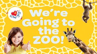 We&#39;re Going to the Zoo Lyrics | Kids Animal Action Song | Read &amp; Sing Along