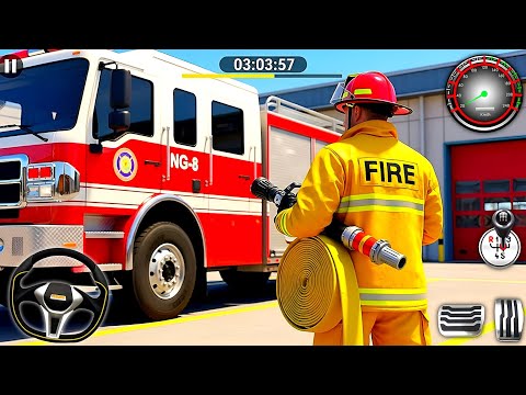 Fire Truck Rescue Simulator 3D - Us Emergency 911 Ambulance Driving - Android Gameplay 
