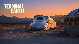 GHOST TRAIN | Day & Night Post-Apocalyptic Desert Ambience | Dark Sci-Fi Ambient | 4 Hours | 4K