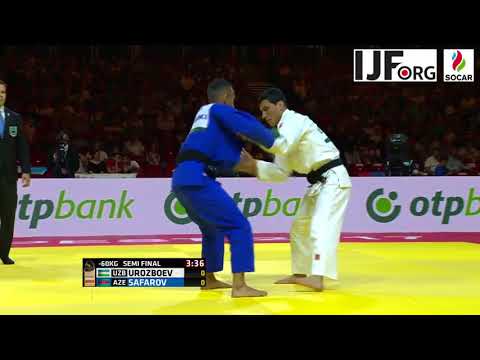 Suzuki WC Judo 2017: Urozboev Diyorbek (UZB) - Safarov Orkhan (AZE) 60 kg Semi - Final