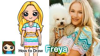 How to Draw Freya Skye ⭐️ Cute Girl