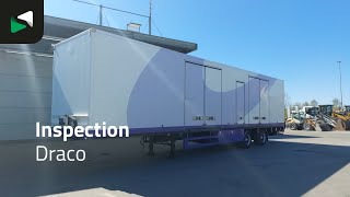 Draco TZA 230 2 axles APK 02/27 Tailgate Steering Axle パネルバンセミトレーラー | 画像 4 - Autoline