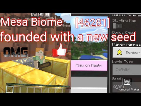 Dynamite Gaming - Founded mesa biome with a seed (46281)||Minecraft||Like,Share and subscribe the channel and comment