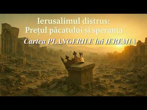 Plângerile lui Ieremia, capitolul 1, partea 1 | Tragedia unui popor care L-a părăsit pe Dumnezeu