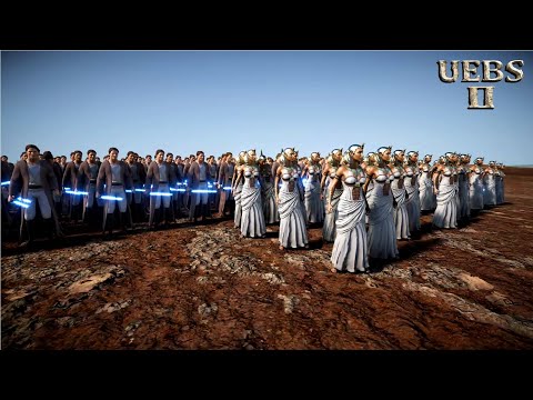 4,000 LASER KNIGHTS & 50 WIVES vs 3,000,000 FOOTMEN. WILL REVENGE? | Epic Battle Simulator 2  UEBS 2