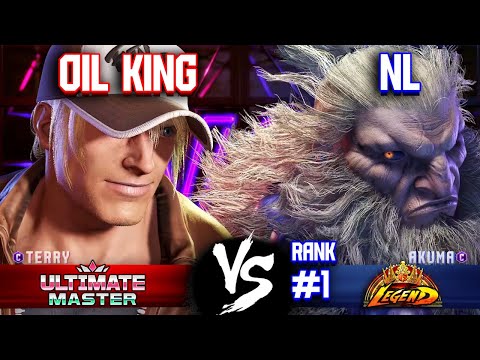 SF6 ▰ OIL KING (#2 Rank Terry) vs NL (#1 Rank Akuma) ▰ High Level Gameplay