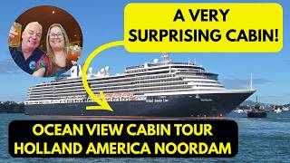 Oceanview Cabin Tour Holland America Noordam - We didn't expect that!