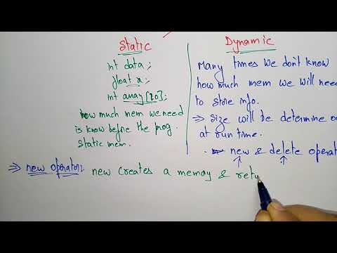 Dynamic memory allocation | Part 1 2 | OOPs in C | Lec 21 | Bhanu Priya