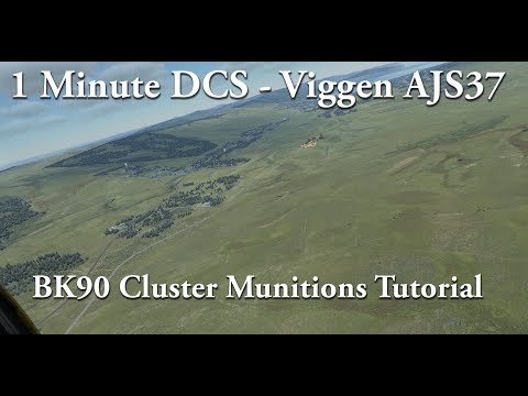 1 Minute DCS - Viggen AJS37 - BK90 Cluster Munitions Tutorial