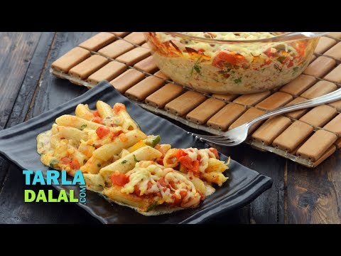 Spicy Mexican Pasta Bake by Tarla Dalal