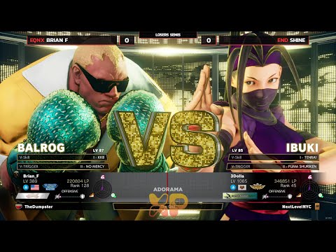 [SFVCE] Losers Semi - Brian F (Balrog) vs Shine (Ibuki) @ NLBC Online Edition #4