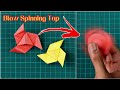 How to make Blow Spinning Top | Fun & Easy Origami | Paper Craft