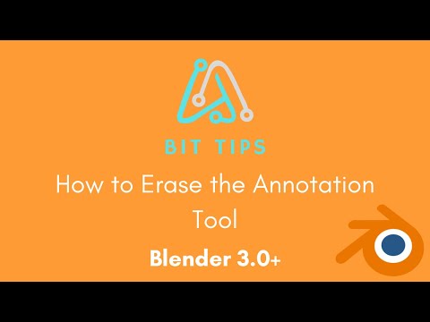 How to Erase The Annotation Tool Blender 3.0