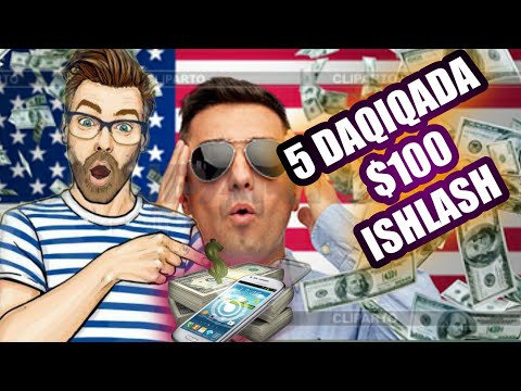Tezkor 5 Daqiqada SARMOYASIZ $100 dollar pul ishlash / Internetda qanday qilib pul topsh