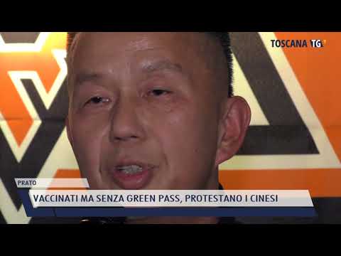 2021-10-19 PRATO - VACCINATI MA SENZA GREEN PASS, PROTESTANO I CINESI