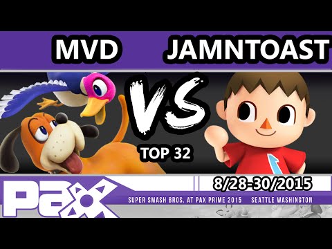S@P - PG | MVD (Diddy Kong, Duck Hunt) Vs. JamnToast (Villager, ROB) SSB4 Top 32 - Smash Wii U
