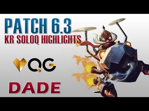 QG Dade - Corki Mid Lane - KR SoloQ Highlights
