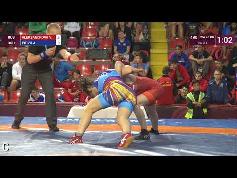 BRONZE WW - 46 kg: V. ALEKSANDROVA (RUS) v. A. PIRVU (ROU)