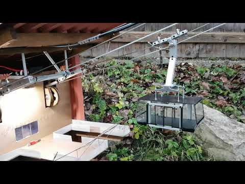 Pendelbahn Stützenüberfahrt und Einfahrt