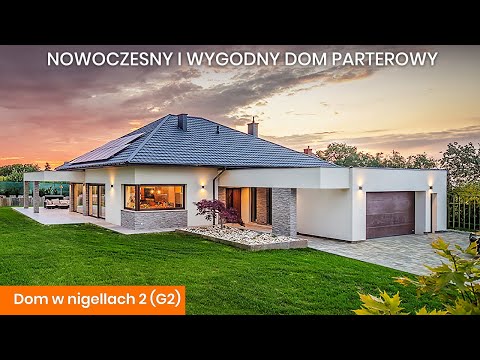Dom w nigellach 2 (G2) – Nowoczesny, wygodny dom parterowy - ARCHON+ Projekty Domów