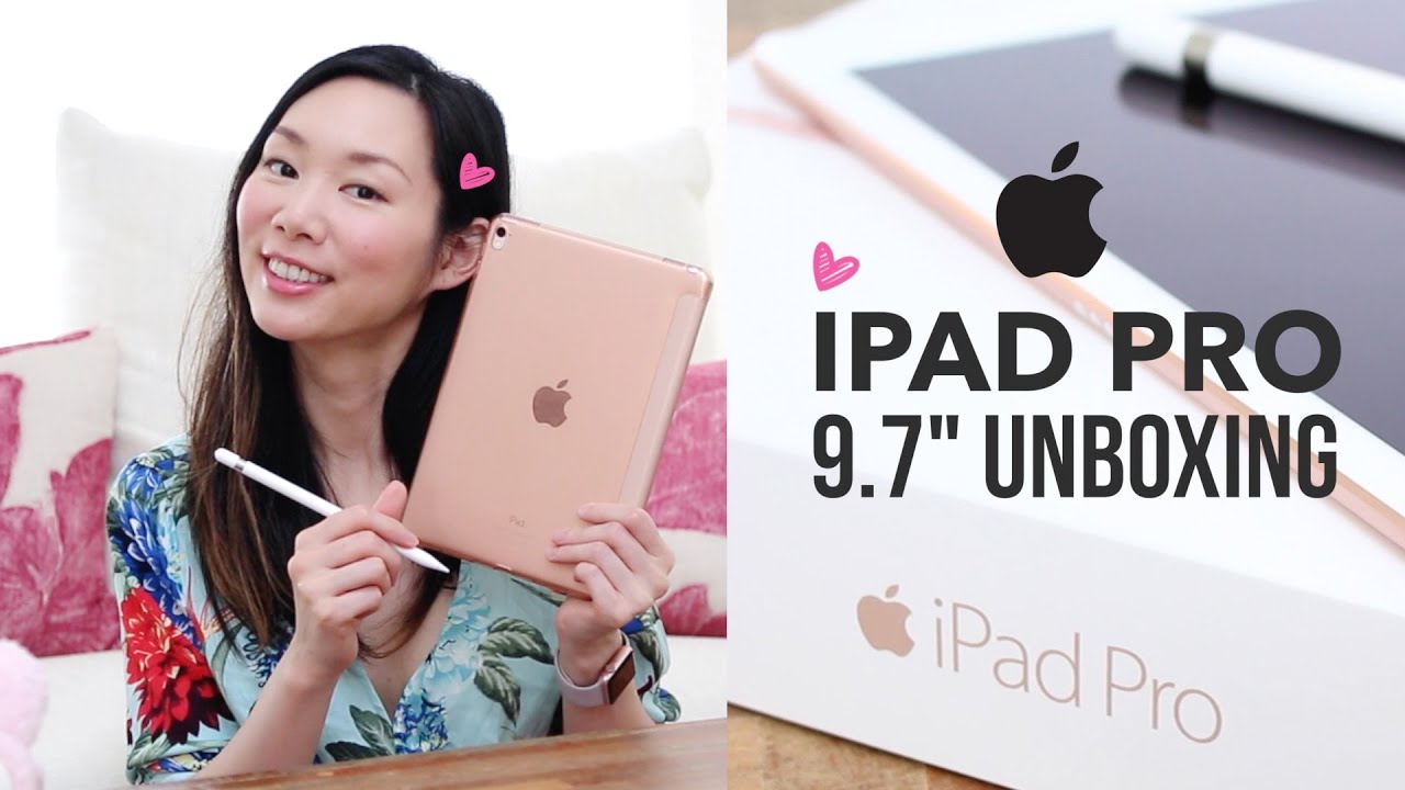 Apple IPAD Pro 9.7 Review & Unboxing | ROSE GOLD & Apple Pencil