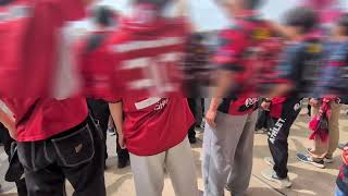 試合前に「勝利のために」を歌うも、なかなか終わらずに徐々に疲れていく鹿島サポーター 2025/4/18 浦和レッズ戦 J1百年構想リーグ