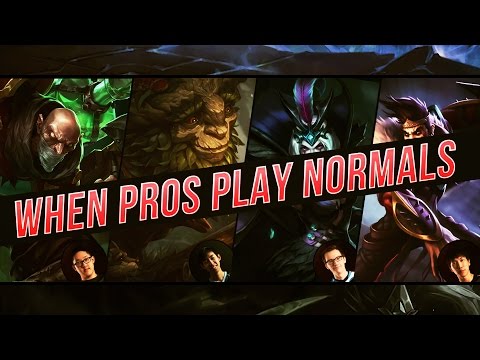 WHEN PROS PLAY NORMALS (Doublelift and Crew)
