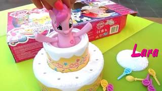 MY LITTLE PONY unboxing Hasbro POPPIN PINKIE PIE GAME by Lara e Babou