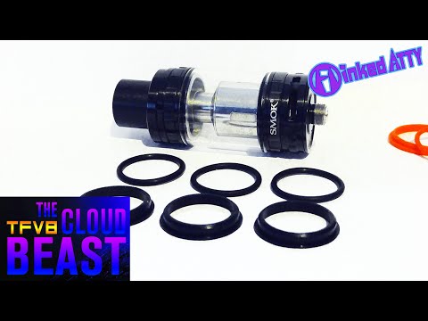 Part of a video titled TFV8 - Black O-Rings - How to Install - Cloud Beast, SMOK - #InkedATTY