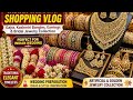 Indian Wedding Shopping Vlog Gajra Kashmiri Bangles Earrings Bridal Jewelry