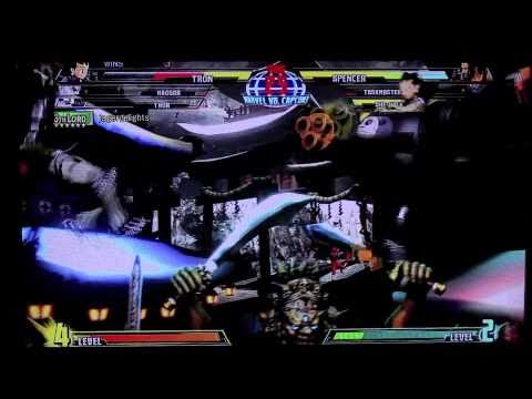 MVC3 Grudge Match: Jagerdelights (Thor, Haggar, Tron) Vs Jumpman (She-Hulk,Taskmaster, Spencer)